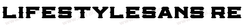 LifestyleSans Regula字体转换